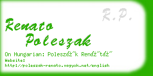 renato poleszak business card